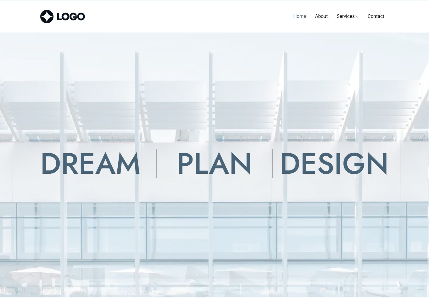 Architecture homepage design