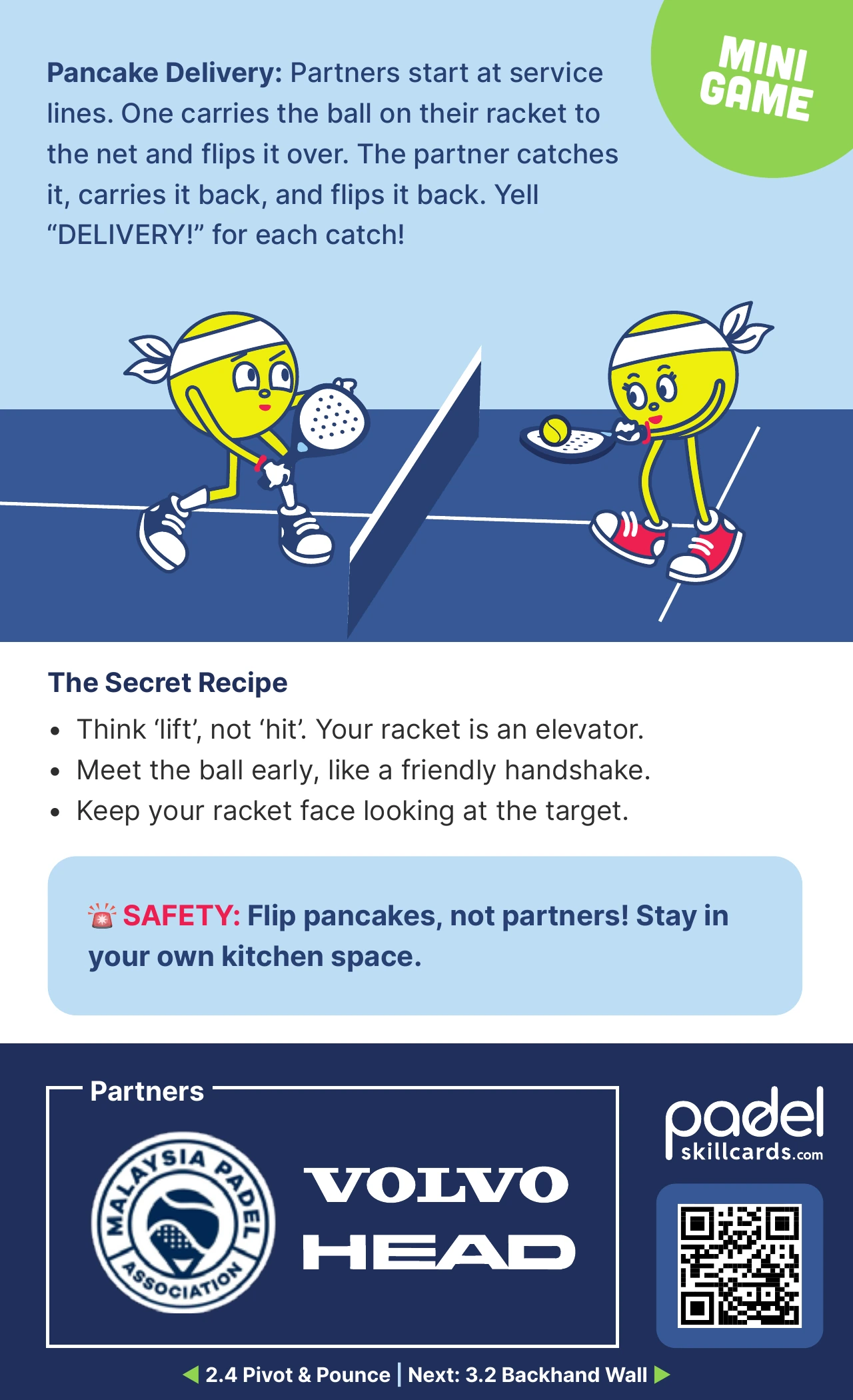 3.1 Pancake Forehand Flip — back