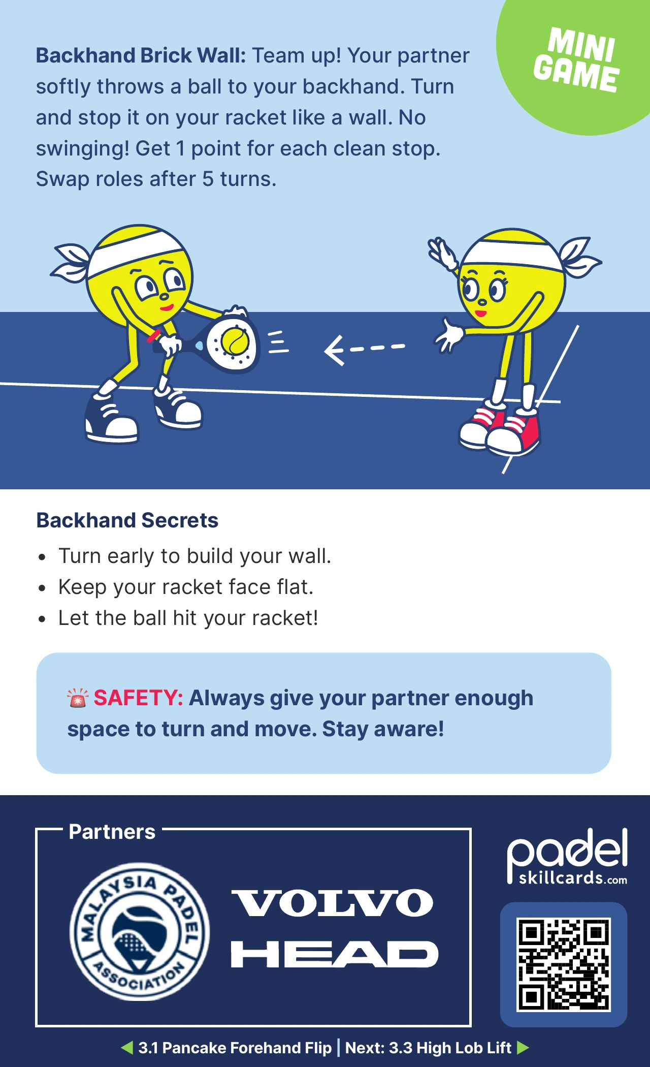 3.2 Backhand Wall — back